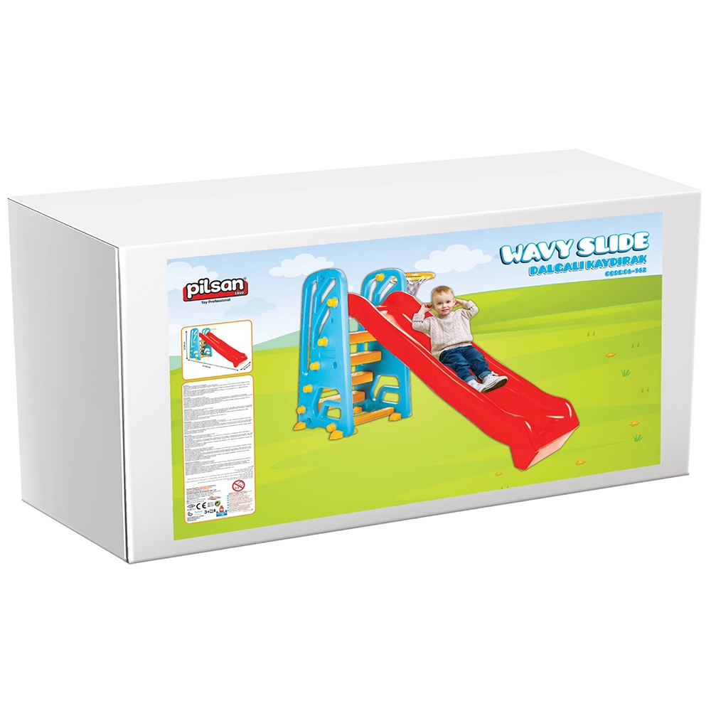 Tobogan Pilsan Wavy Slide cu cos baschet - imagine 3