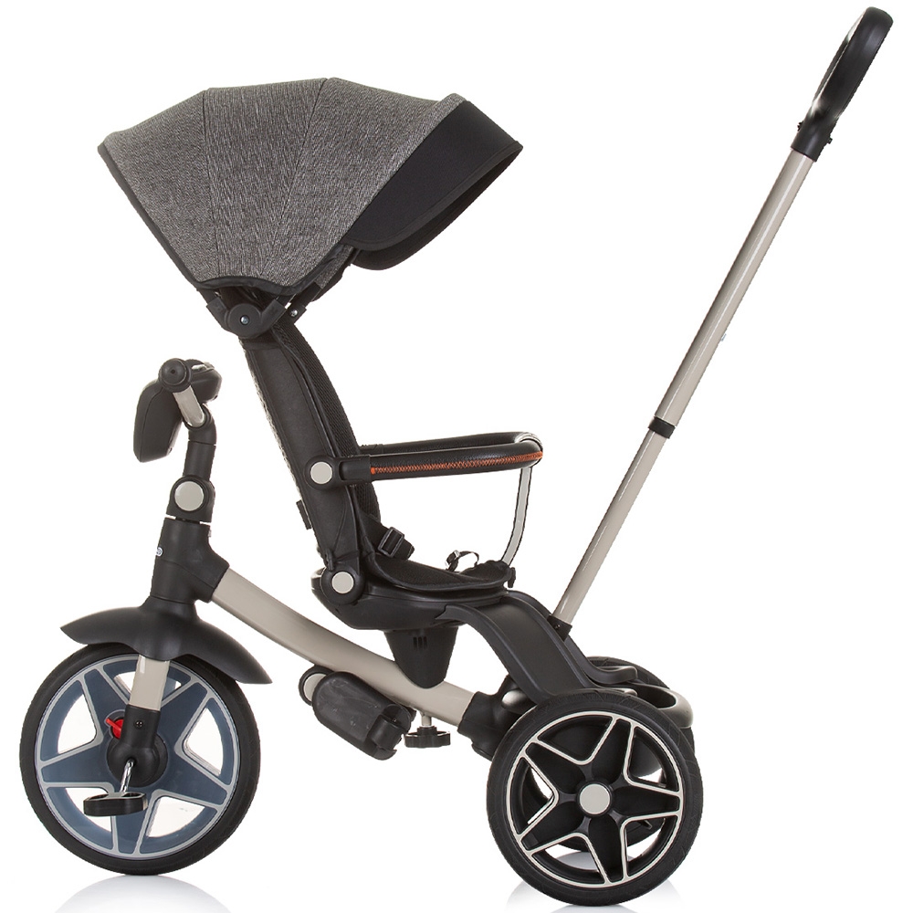Tricicleta cu copertina si sezut reversibil Chipolino Derby granite - imagine 6