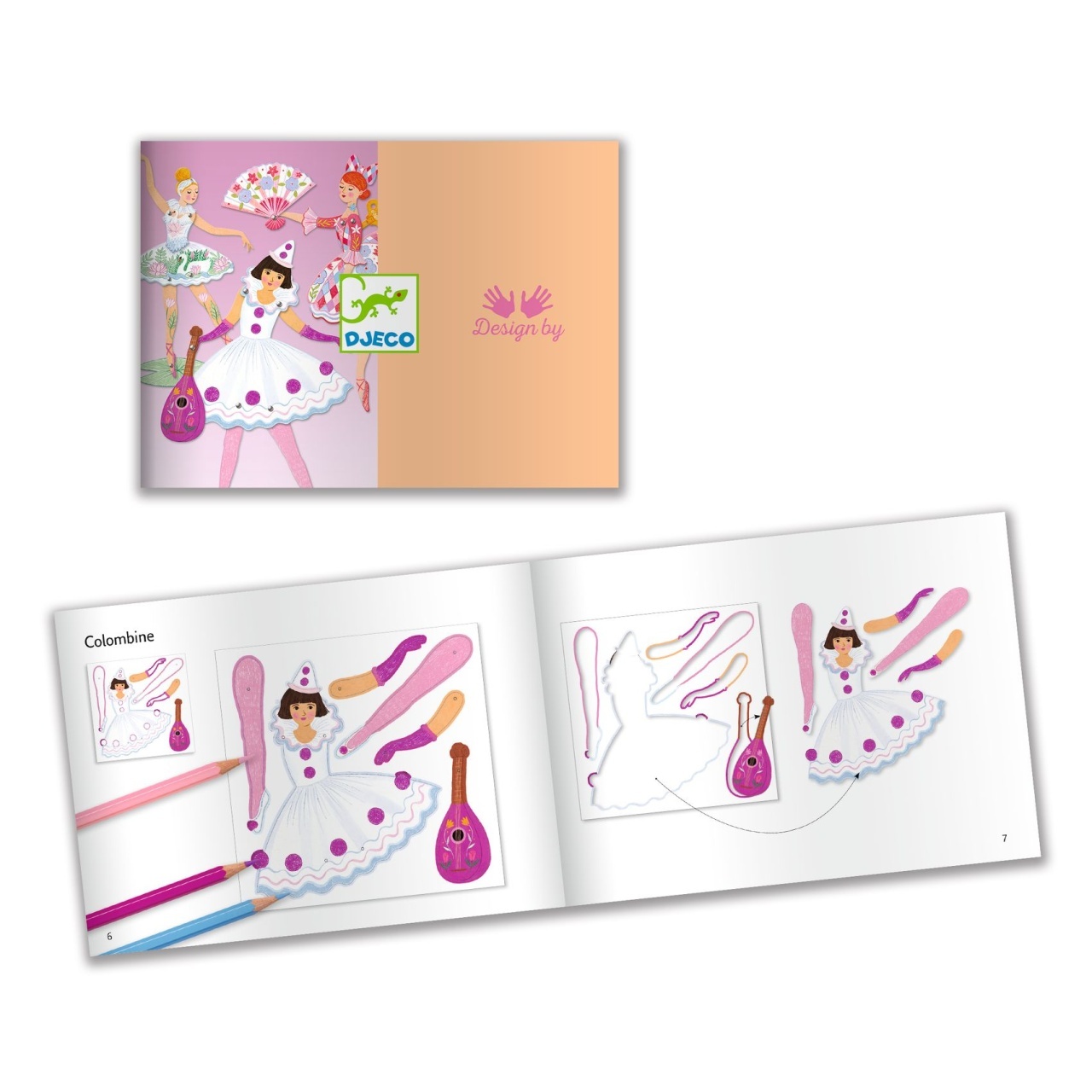Set creativ Balerine, Djeco - imagine 5