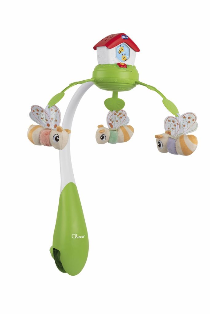Carusel muzical 3 in 1 Chicco Stupul albinutelor cu proiectie