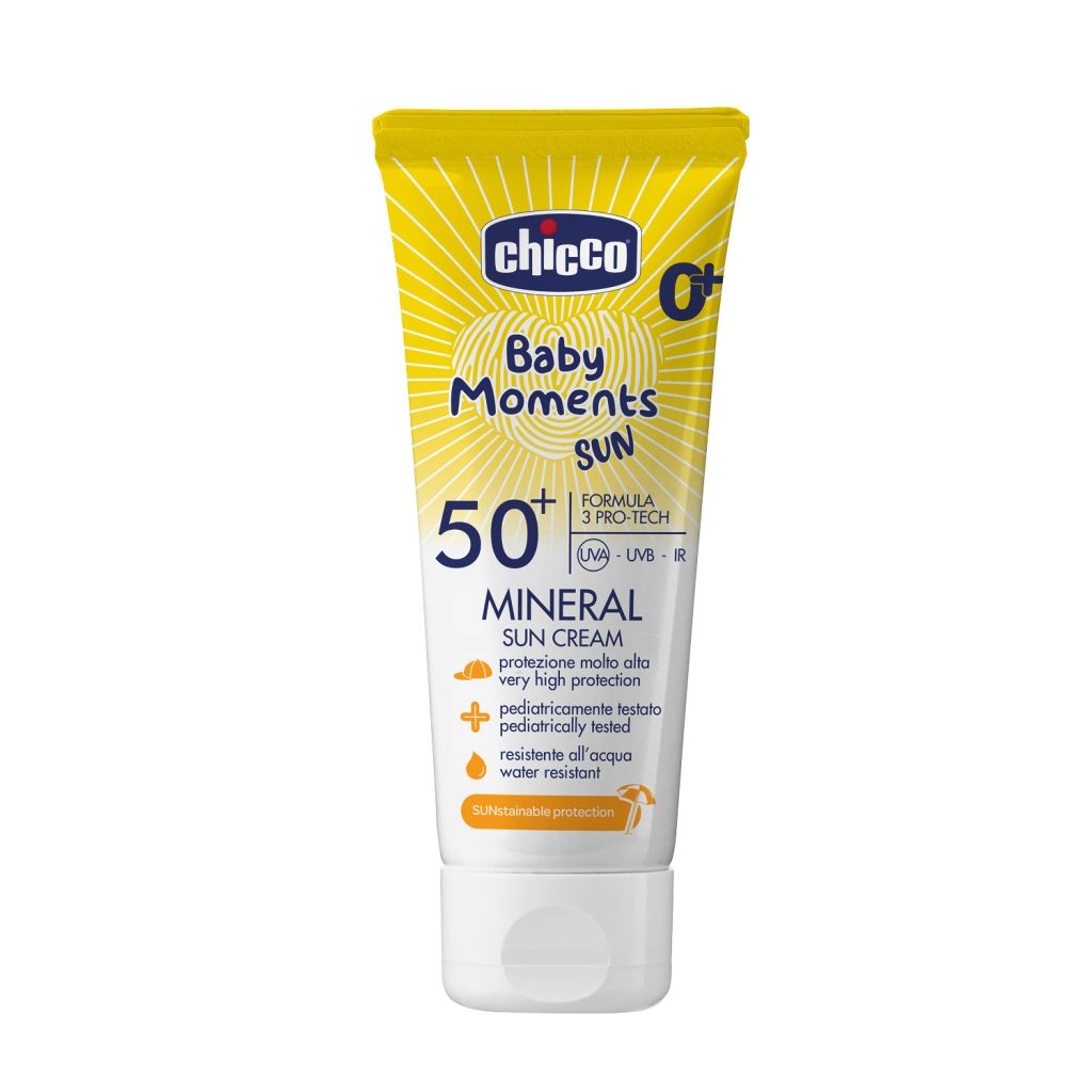 Crema protectie solara cu minerale Chicco Baby Moments SPF 50+