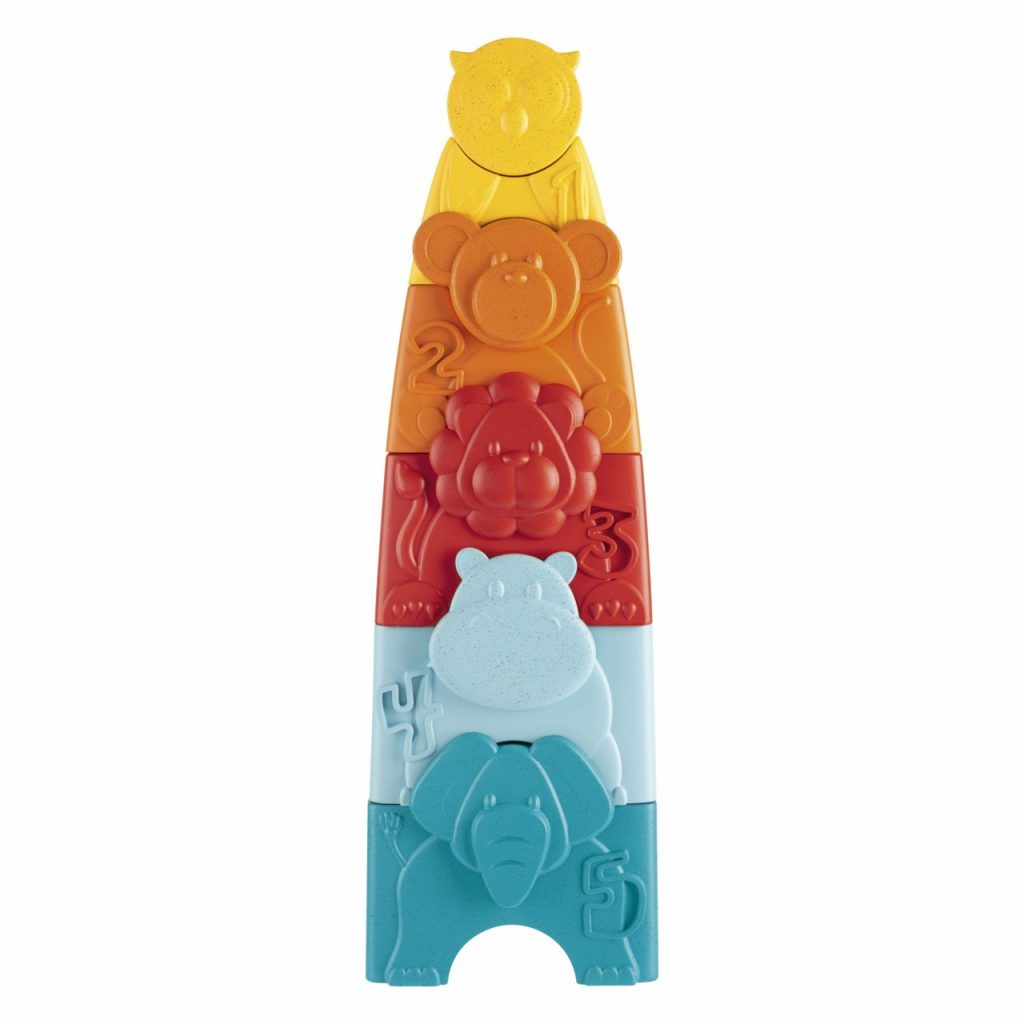 Jucarie ecologica de stivuire 2 in 1 Chicco Turnuletul animalutelor