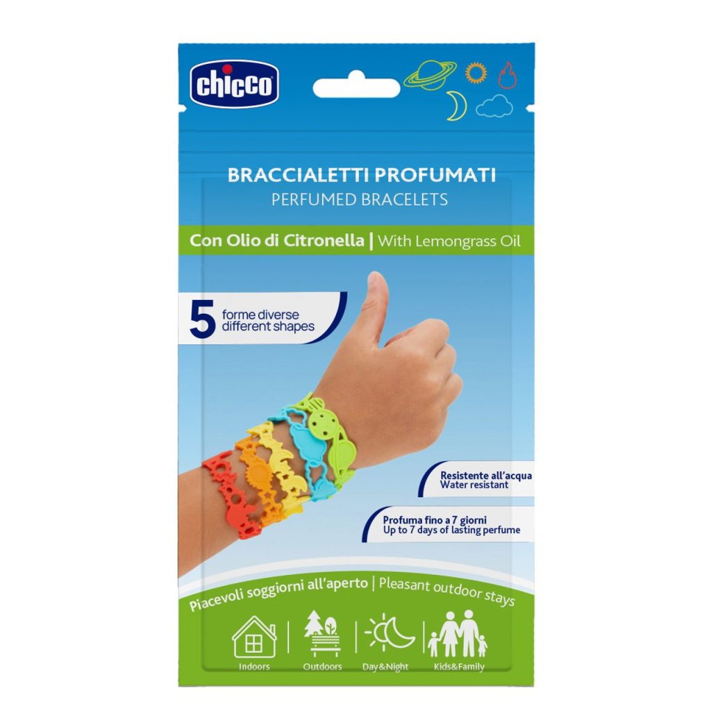 Bratari Chicco NaturalZ din silicon cu citronella