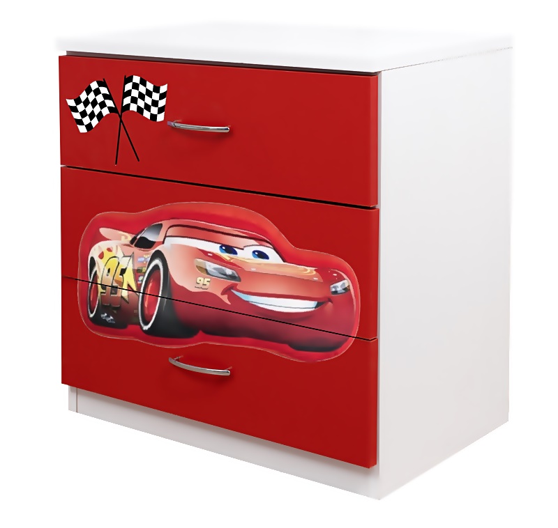 Comoda 3 sertare Cars