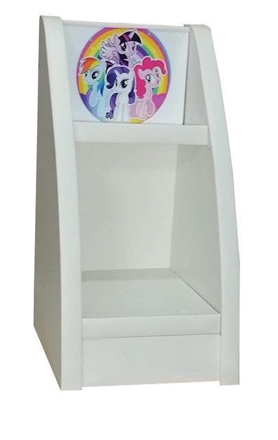 Pat copii Pony cu saltea inclusa si etajera cadou - imagine 2