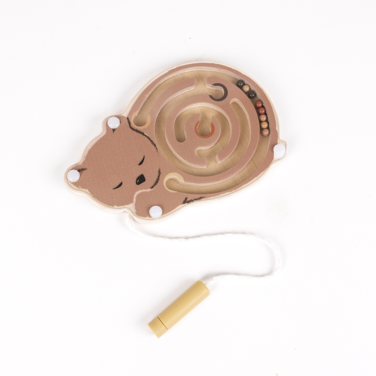 Mini labirint magnetic din lemn, Egmont Toys - imagine 3