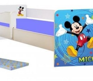 Pat junior Happy Mickey cu saltea inclusa