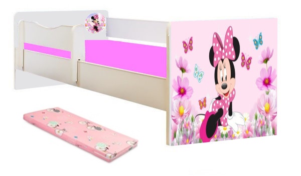 Pat junior Minnie cu saltea