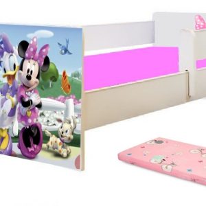 Pat junior Minnie si Daisy cu saltea inclusa