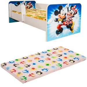 Pat junior MinniesiMickey cu saltea