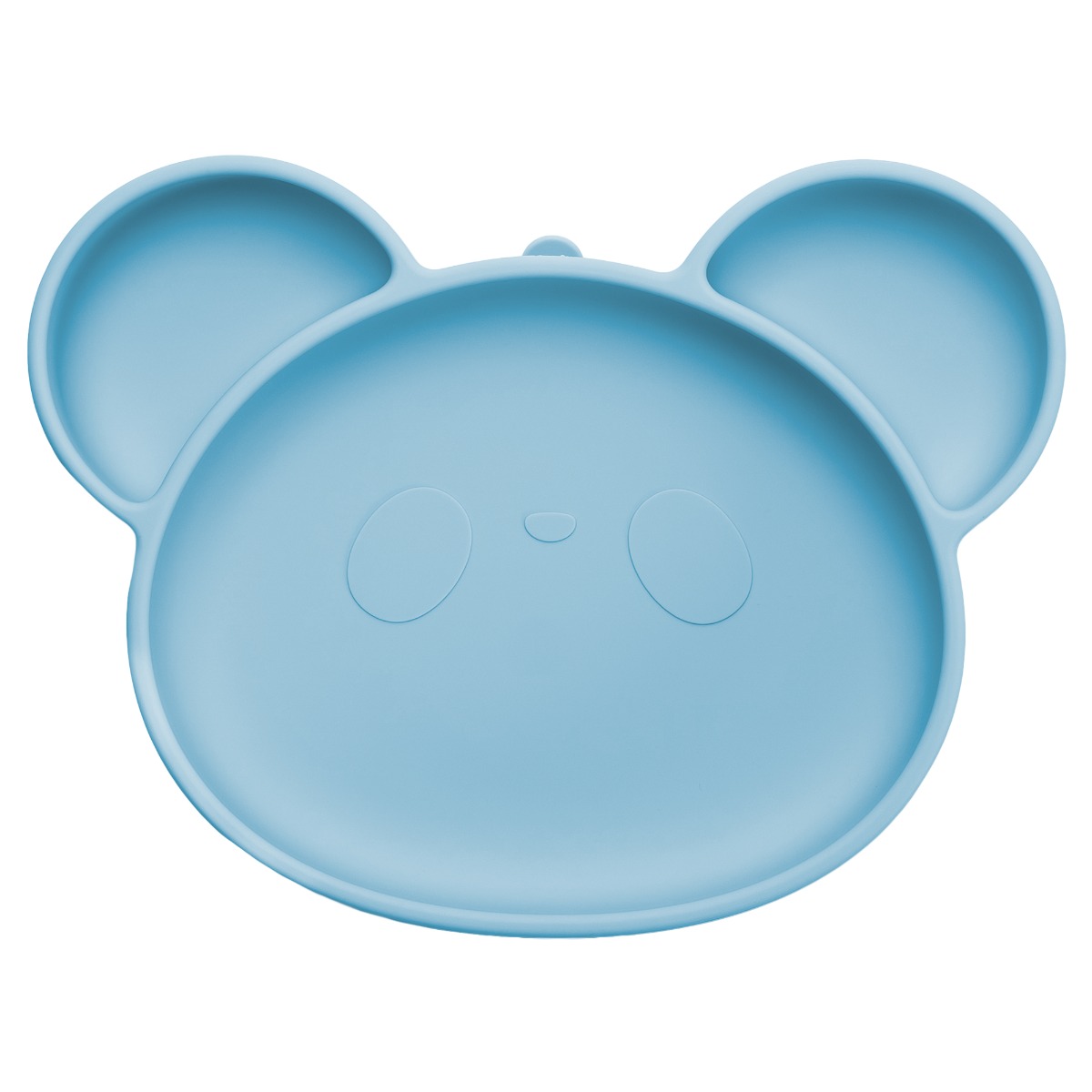 Farfurie din silicon cu ventuza, AppeKids, Panda - Aqua Blue - imagine 5