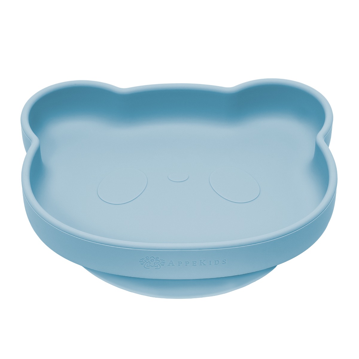 Farfurie din silicon cu ventuza, AppeKids, The Little Bear - Aqua Blue - imagine 5