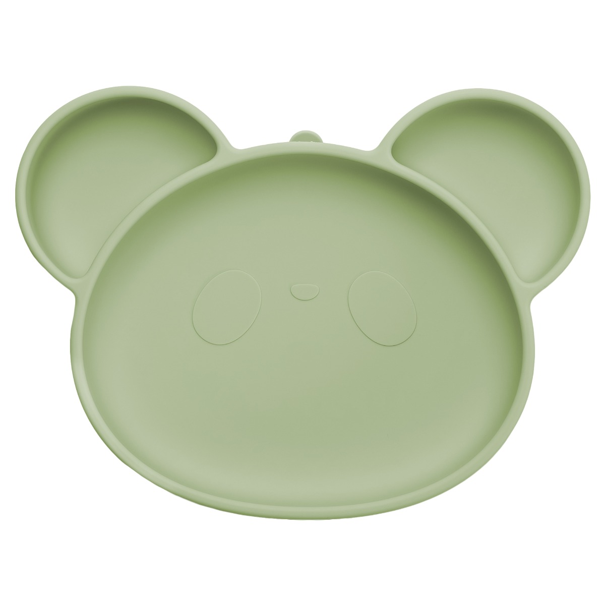 Farfurie din silicon cu ventuza, AppeKids, Panda - Raw Green - imagine 5