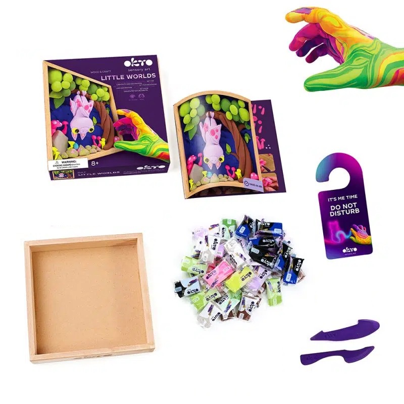 Set creatie Wood & Craft - Little Worlds, 21*21cm - Bat - imagine 3