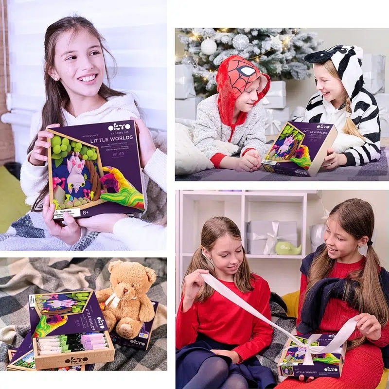 Set creatie Wood & Craft - Little Worlds, 21*21cm - Bat - imagine 4