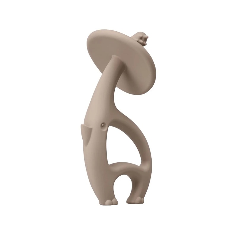 Inel gingival din silicon, Mombella - Elefant Verde - imagine 6