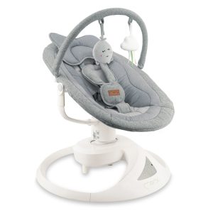 Balansoar electric pentru bebelusi cu sezut rotativ 360 grade
