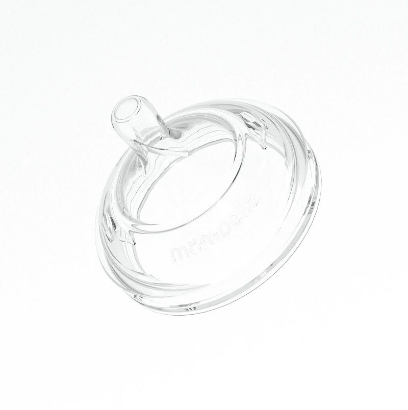 Tetină Anti-colici din silicon Mombella Breast Like, Flux Rapid (Mărimea L) - Ivory - imagine 4