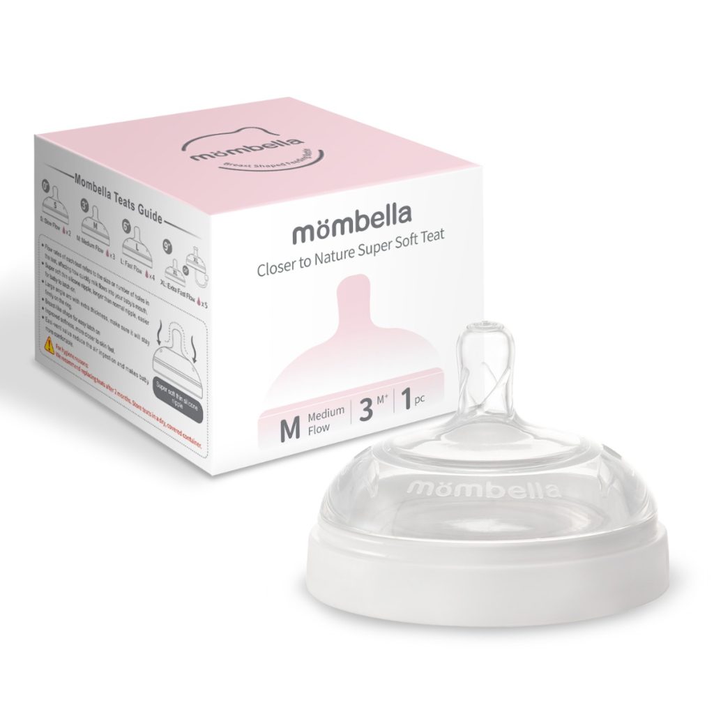 Tetină Anti-colici din silicon Mombella Breast Like