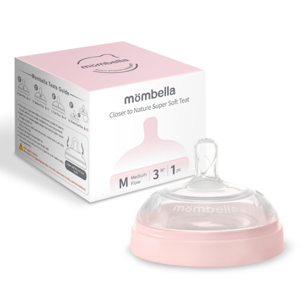 Tetină Anti-colici din silicon Mombella Breast Like